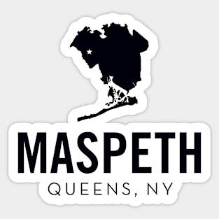 Maspeth, Queens - New York (black) Sticker